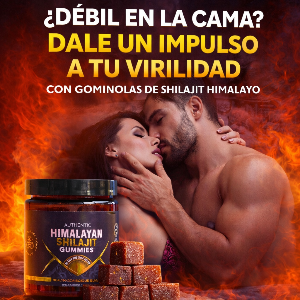 Gomitas de Shilajit – Energía vital pura y libido al máximo  💪🔥💪