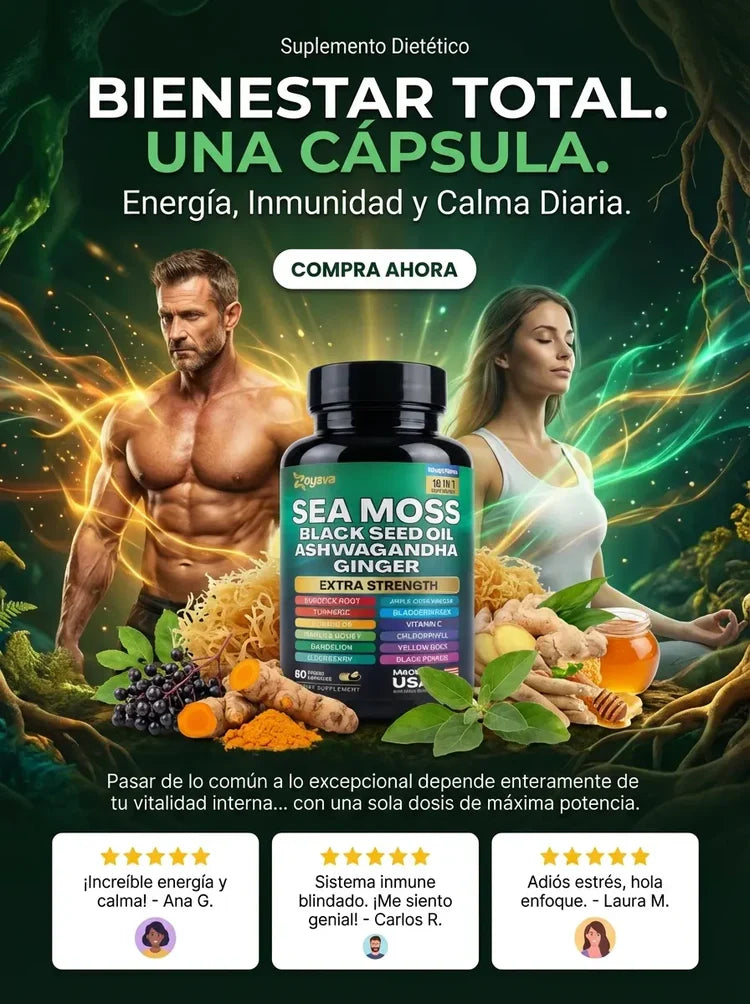Sea Moss Complex 🌊  Energía, Inmunidad y Bienestar Diario