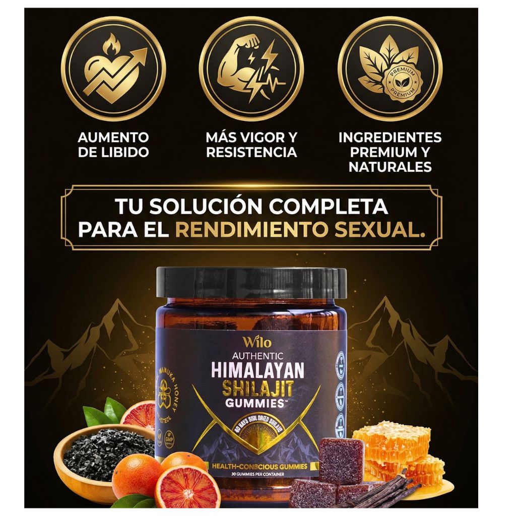Gomitas de Shilajit – Energía vital pura y libido al máximo  💪🔥💪